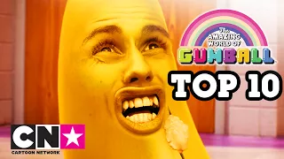 Uimitoarea lume a lui Gumball | Cele mai penibile 10 momente ale lui Banana Joe | Cartoon Network