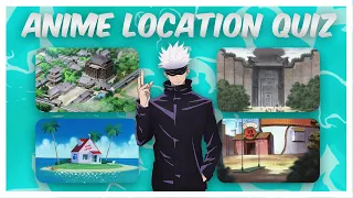 Guess The Anime From Single Location | Anime Quiz | 40 Location