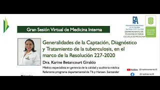 Generalidades de la Captación, Diagnóstico y Tratamiento de la tuberculosis