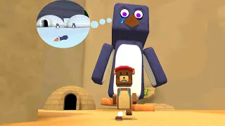 Jogo do urso, encontramos um pinguim gigante no deserto beemothep, super bear adventure, historinhas