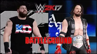 WWE 2K17 Battleground PPV 2017 Simulation AJ Styles vs Kevin Owens United States Championship