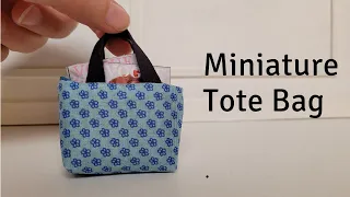 DIY Miniature Tote Bag  | Barbie Doll | How to make Barbie clothes | Easy Tutorial