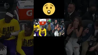 Young fan shocked by Lebron sitting next to her #shorts #nba