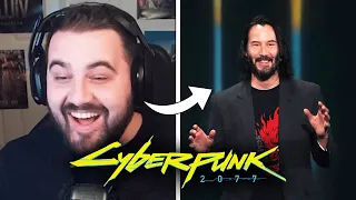 CYBERPUNK 2077 - Keanu Reeves Reveal E3 2019 Live Reaction