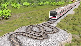 Kereta Api Menghindari Rel Oleng | Trains Simulator