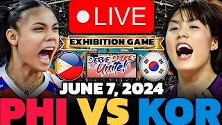 PHILIPPINES VS. KOREA 🔴LIVE NOW | JUNE 7, 2024 | EXHIBITION GAME | SERVE - SPIKE UNITE! #livetoday