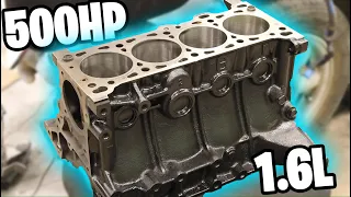 Prepping The Block - 500HP 1.6L Forged Miata Engine Build