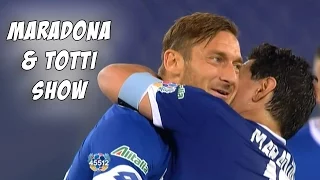 Maradona & Totti show! Partita della pace