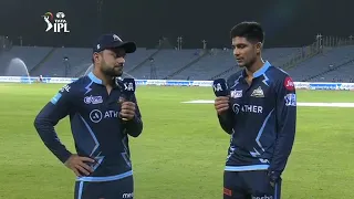 Rashid Khan and shubhman gill funny interview in hindi🤣😂 after win the match against dc