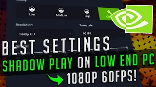 Nvidia GeForce Shadowplay Settings for the Best Recording Quality!