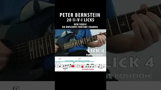 2 easy COOL II-V-I Peter Bernstein Licks