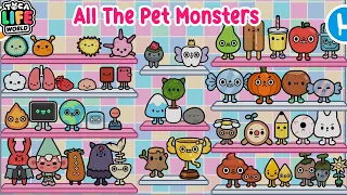 🦥All The Pet Monsters Collection In Tocalifeworld 🌎| All The Small Monsters in Toca Boca