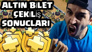 ALTIN BİLET ÇEKİLİŞ SONUÇLARIMIZ CLASH OF CLANS