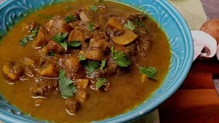 Mom's Curried Mushrooms with Eggplant [ VEGAN ]- Episode 942