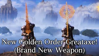 NEW Golden Order Greataxe Weapon Showcase! (Elden Ring Overhaul Mod Fan-Made DLC Gameplay)