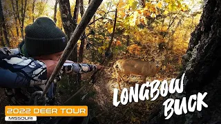 Public Land Buck With A LONGBOW At TEN YARDS! -2022 Tethrd Hunt Tour-