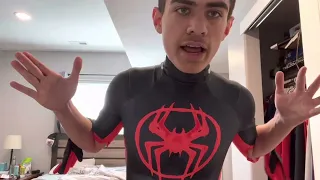 Across the spiderverse Miles Morales Suit Unboxing #spiderman #acrossthespiderverse #milesmorales
