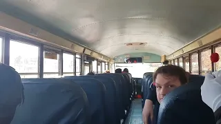 Back seat ride in a 2007 IC CE school bus 0704