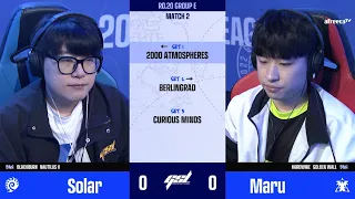 [2022 GSL S2] Ro.20 Group E Match2 Solar vs Maru