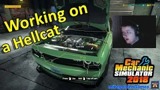 Working on a Customer's Dodge Challenger Hellcat | Car Mechanic Simulator 2018 Episode 10