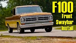 Installing a Front Sway bar  on Your Ford F100