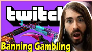 Moistcr1tikal reacts to Twitch Banning CSGO Skin Gambling Sponsorships