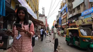 Walking in Bengaluru streets Avenue Road, Old city