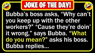 🤣 BEST JOKE OF THE DAY! - Bubba lands a job installing telephone poles for the... | Funny Jokes