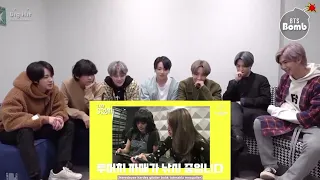 bts reaction lisa bambam&somi