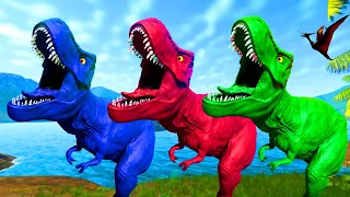 🔴KONG Pregnant Rainbow Barinasuchus x Spinosaurus: Tiger, Hippo Rex Who Will Win?EVOLUTION Animation