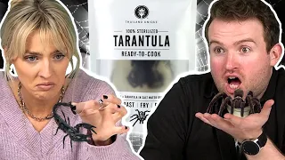 Irish People Try Edible Insects (Scorpion, Tarantula)