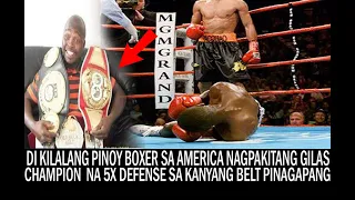 DIKILALANG PINOY BOXER SA AMERICA, WORLD CHAMPION NA KALABAN 3X PINABAGSAK! ANG KATOTOHANAN SA LABAN