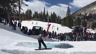 2018 Red Bull Slopesoakers pond skimming finals at Copper Mountain