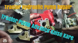 Tractor hydraulic pump repair | how to make tractor tactor hydraulic pump | sindhi gaon