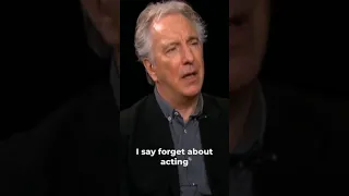 Great advice for young actors from the great Alan Rickman. 🙏Via @must_act