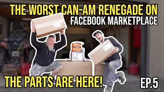 Worst Can-Am Renegade On Facebook Marketplace |The Parts Are Here! The Build Begins! | The  EP.5
