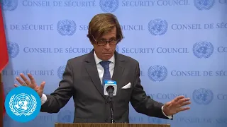 (EN/FR) France on Gaza - Security Council Media Stakeout (18 October 2023) | United Nations