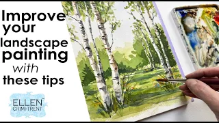 How to improve your watercolor landscape paintings