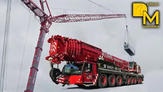 How to get your dieselgenerator on rooftop? Get your 450 ton crane with fly jib DREAM MACHINES