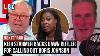 Keir Starmer backs Dawn Butler for calling out 'master of untruths' Boris Johnson | LBC
