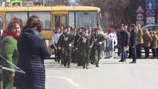 Смотр конкурс строя и песни юнармейских отрядов