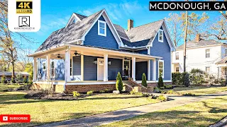 Modern Farm House for Sale in McDonough GA - COMPLETELY RENOVATED walking to Downtown McDonough