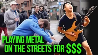 Playing Metal on The Streets For $$$ | w/ LIVE AUDIO | Street Metal