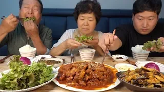 집밥 반찬들!! [[제육볶음&가지무침(Stir-fried Pork&Seasoned eggplant)]] 요리&먹방!! - Mukbang eating show