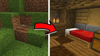 EASY Secret Minecraft Hidden Base Ideas (No Redstone)