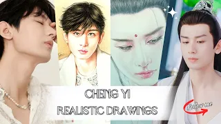 Cheng Yi  - Realistic drawings - Creation steps, included gifs, photos, Advertising, Drama extracts