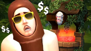 Can you get rich from just a wishing well in The Sims 4?