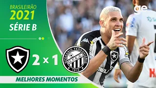 BOTAFOGO 2 x 1 OPERÁRIO-PR | MELHORES MOMENTOS | 36ª RODADA SÉRIE B 2021 | ge.globo