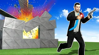 BUILDING A BASE AGAINST MY FRIENDS! - Garry's Mod Base Battle