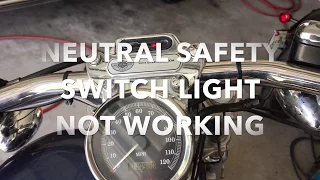 How to Harley Davidson Sportster Neutral light Not Working.